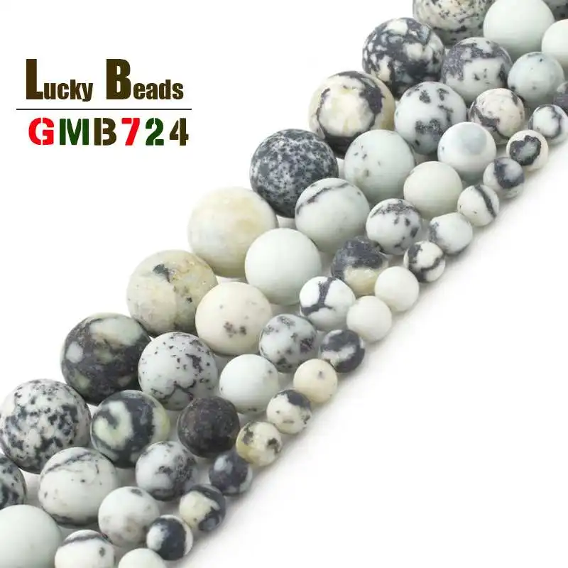 Natural Stone Beads Frosted Matte Yellow Skin Turquoises Round For Jewelry Making DIY Earring Bracelet Accessories 15'' | Украшения