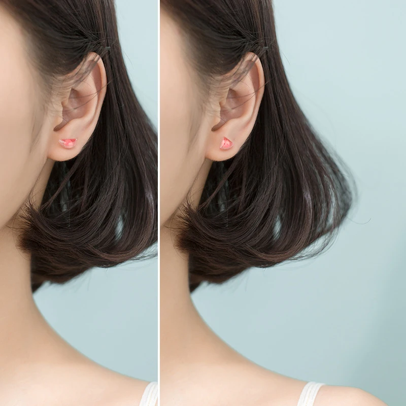 Женские асимметричные серьги-гвоздики Colusiwei из стерлингового серебра 925 пробы с