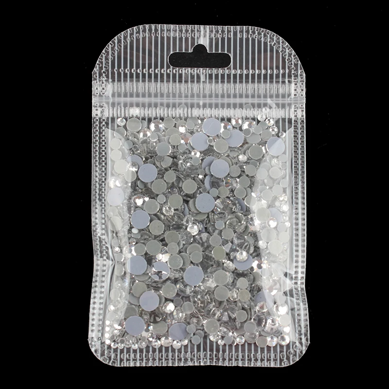 Crystal Gray Смешанный размер горный хрусталь 1200 шт./пакет исправление горный хрусталь для DIY вакуумные пакеты для одежды обувь сумка Украшение - Цвет: Crystal Gray