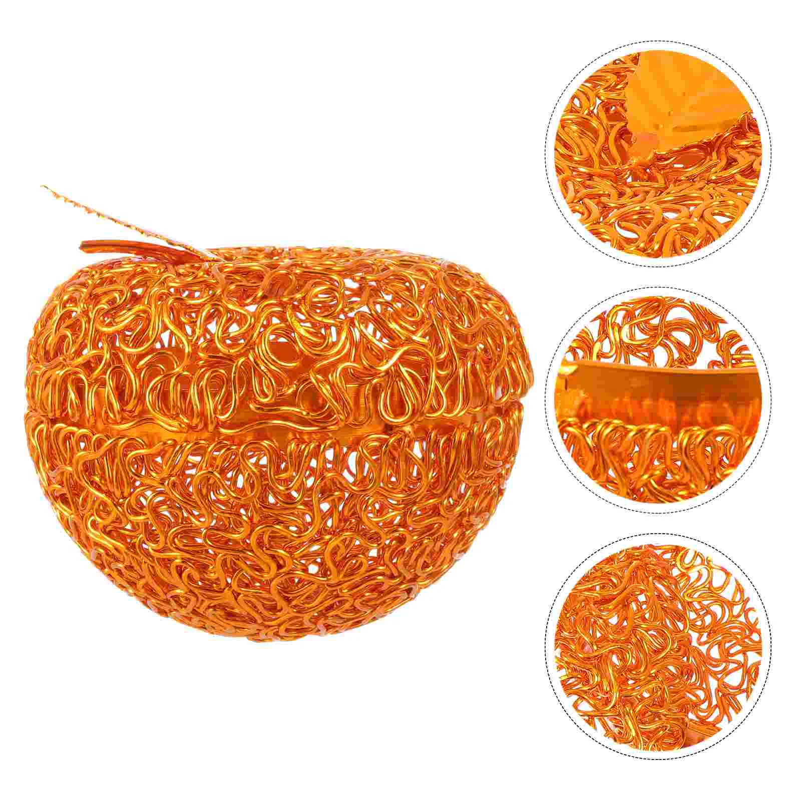 

1pc Creative Xmas Ornament Small Storage Jar Hollowed Out Sundries Container