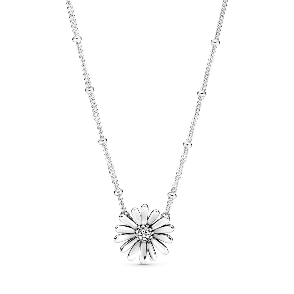 

Wedding Accessories Bride Daisy Jewelry Set Necklace Chain Earrings Ring Bright CZ Wedding Engagement Fine Jewelry