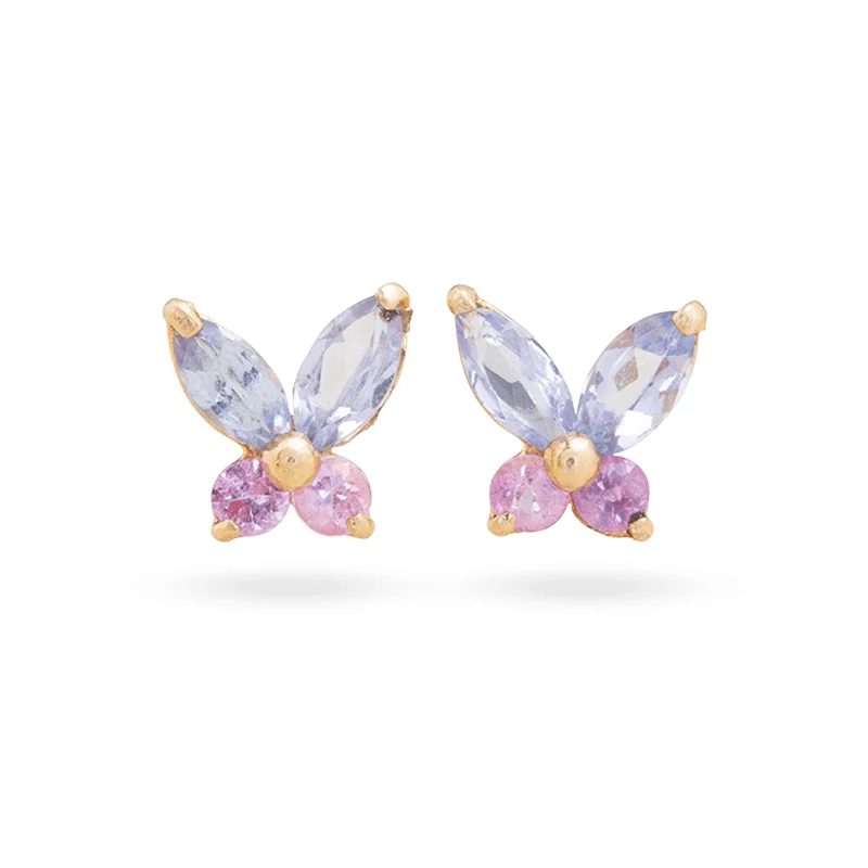 

Butterfly Stud Earrings 925 Sterling Silver Ear Needle Minimalism For Women Fashion Accessory Exquisite Ladies Birthday Gifts