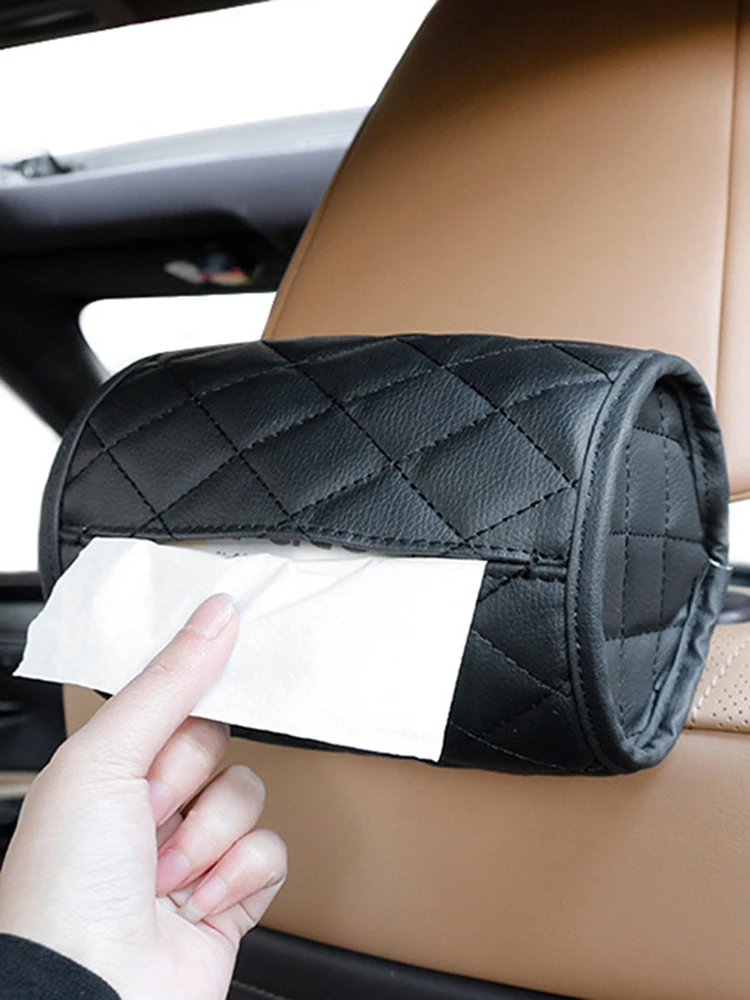 

Автомобильная коробка из искусственной кожи для салфеток, автомобильная коробка для салфеток, держатель для полотенец, подвесная повязка, ...