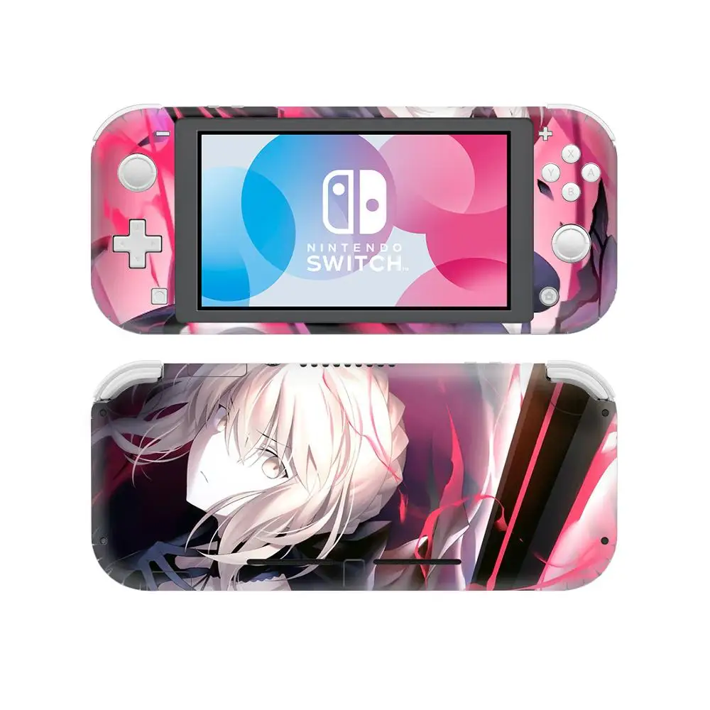 Наклейка с рисунком аниме Fate Saber Nintendo Switch наклейка для Lite Защитная Lite|Наклейки| |