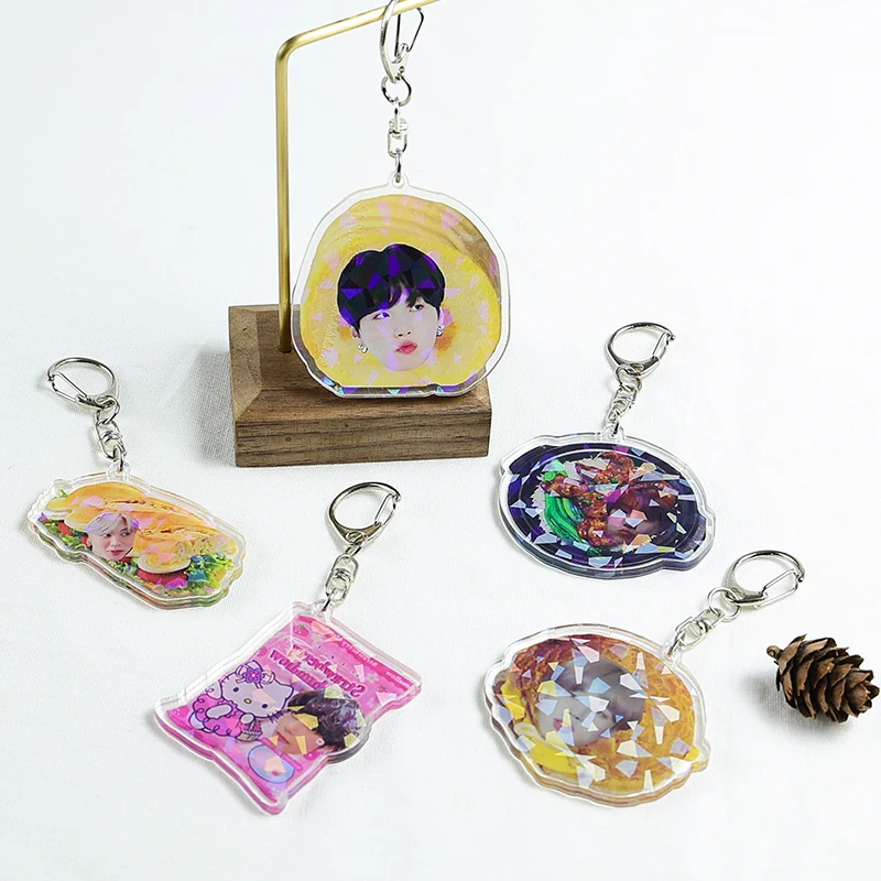 

2021 Newest Design Keychain Korean Bangtan Boys Key Chain Cute Pendant Keyring Fans Accessories Gift for friends