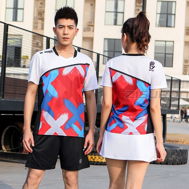 

2021 Men Badminton shirts sports shorts Women Qucik dry badminton clothes sport sets table tennis shirts , running shirts shorts