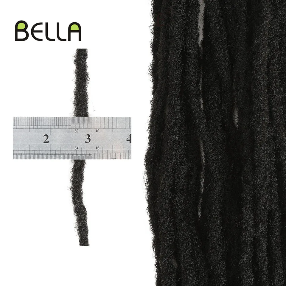 

Bella Dreadlocks Hair Extensions Crochet Hair Black Brown Synthetic Hair 60 Strands Dreadlock For Women And Men 20 Inch Handmade
