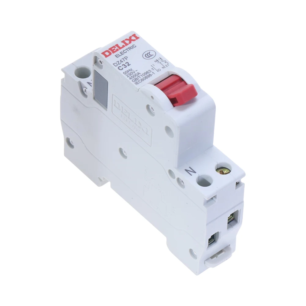 Автоматический выключатель 6A 10A 16A 25A 32A 40A DPN 1P + N 4.5KA 230V DZ47P DELIXI MCB|circuit breaker|circuit breaker