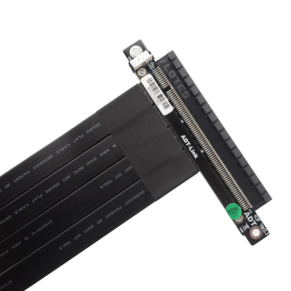 Ethernet Mining PCI-e x8 до x16 Графическая карта Удлинительный кабель с SATA питанием для RTX 3060