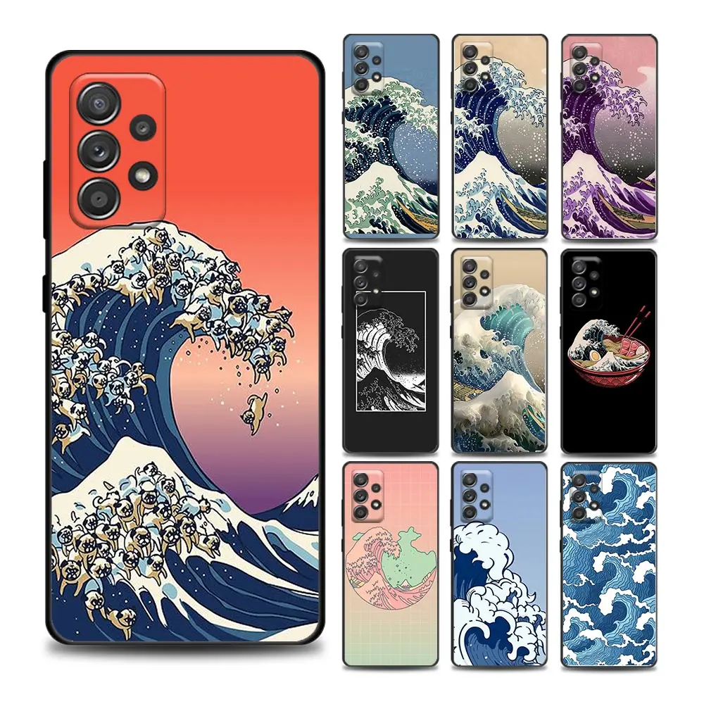 

Hokusai The Great Phone Case for Samsung A01 A11 A12 A21 A31 A41 A42 A51 A71 A32 A52 A72 A22 A03S Soft Silicone Cover Coque