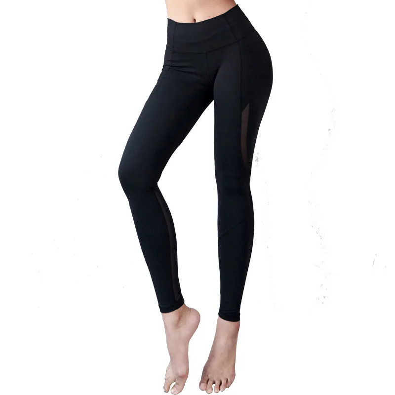 Бесшовные леггинсы с высокой талией эффектом пуш ап спортивные женские штаны для