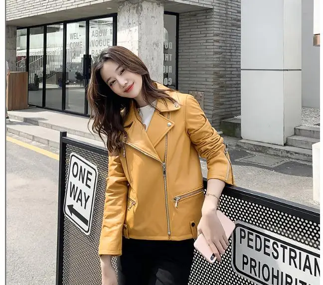 

Free take away, women's leather coat, loose sheepskin coat, ACE clothes High quality fashion leather