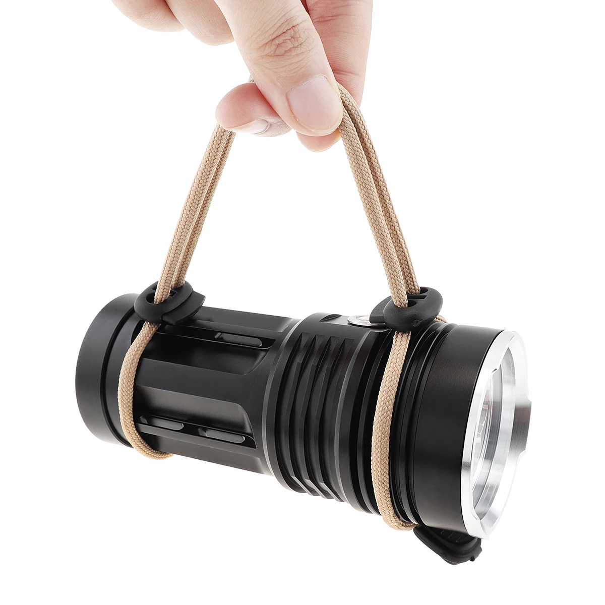 

SecurityIng Flashlights Waterproof Black Outdoor Flash Lamp Torch for Hunting / Camping 2400LM 8x XML T6 LED 3 Modes