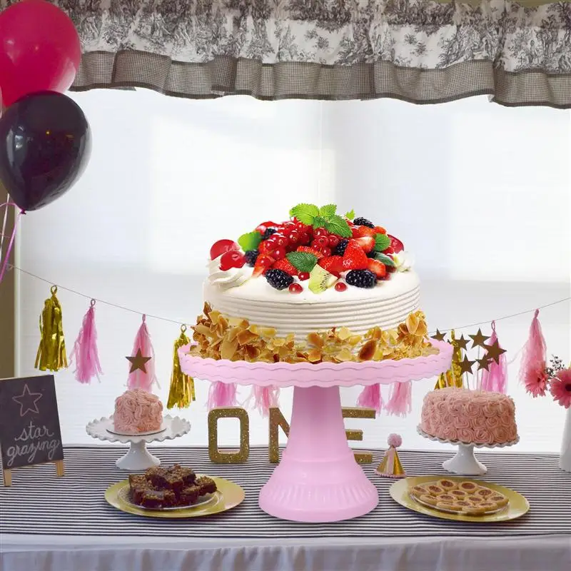 

1pc Birthday Wedding Party Cake Display Plate Party Cupcake Storage Stand