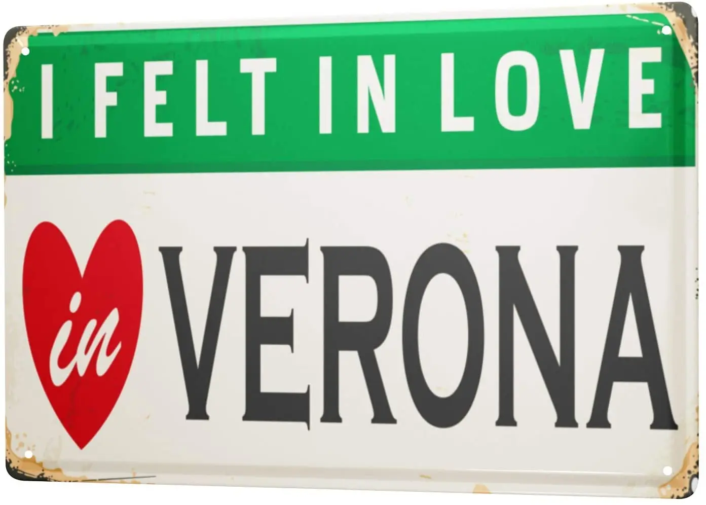 

С 2004 года металлический знак фернвех, город Верона, Италия