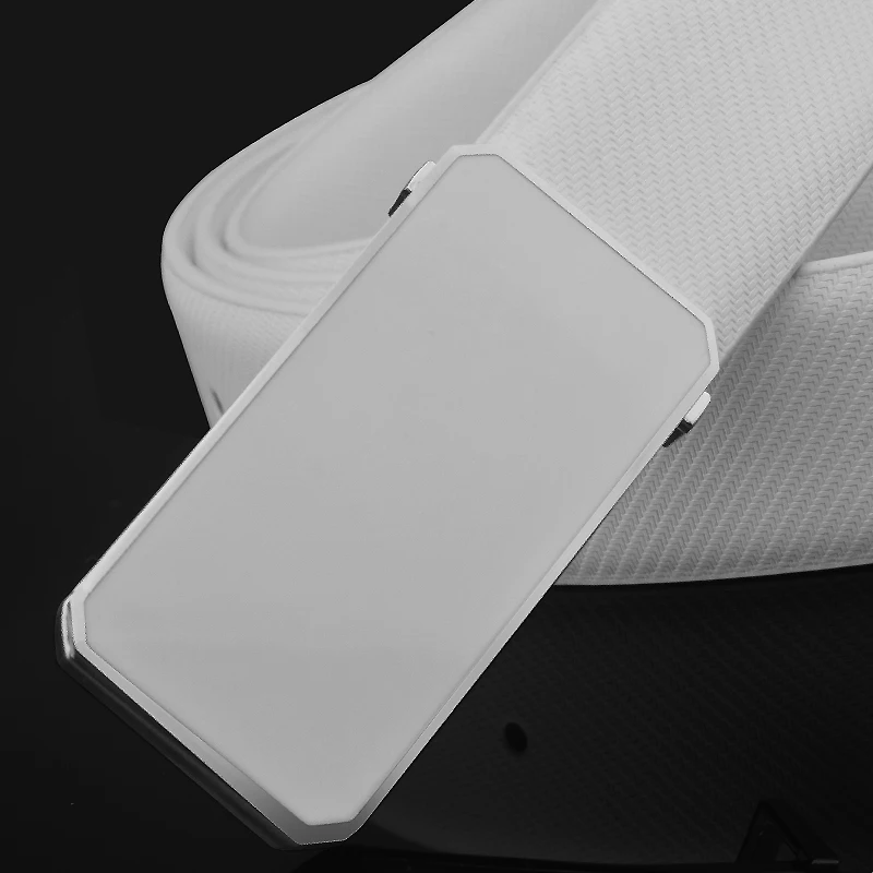 Casual belt for men White fashion designer belts boy leisure Cowskin Waist Strap genuine leather metal buckle letter Waistband