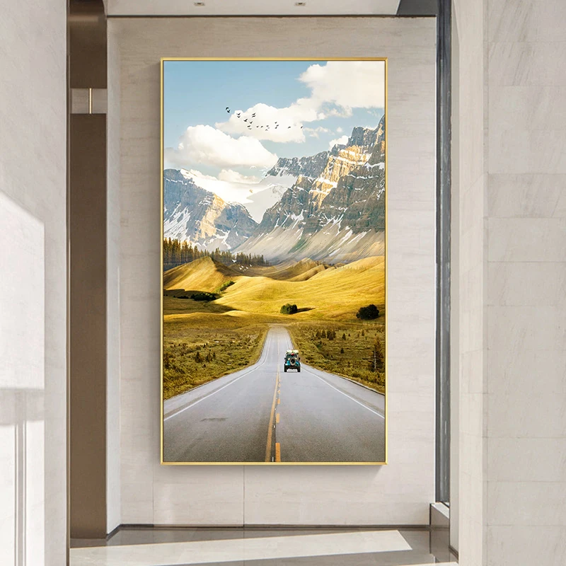 Картина на холсте Летающие птицы леса принты и плакаты скандинавский пейзаж