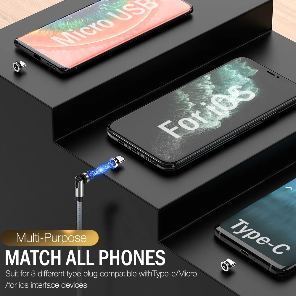 Магнитный кабель для iPhone 11 Pro Max Xs X XR 8 7 6s Plus Samsung Xiaomi быстрой зарядки Micro USB Type C