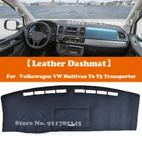 suede leather dashmat accessories car styling dashboard cover pad dash mat sunshade for volkswagen vw multivan t6 t5 transporter
