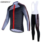 Комплект велосипедных футболок GRSRXX, велосипедные брюки с нагрудником, новинка 2022, с длинным рукавом, с защитой от УФ-лучей, дышащие рубашки для горного велосипеда