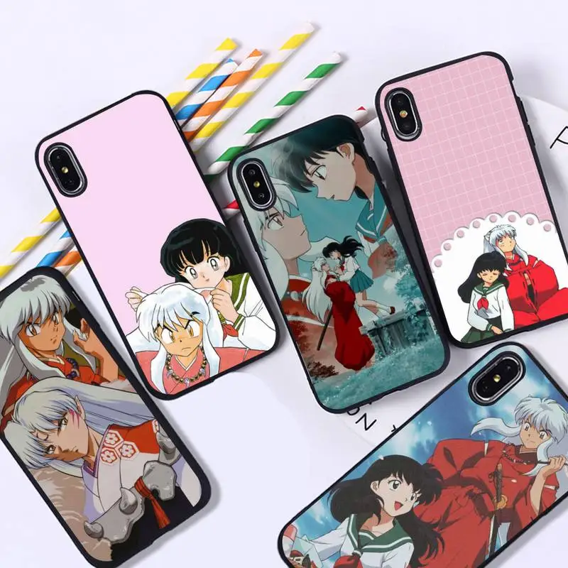 

YNDFCNB Anime Inuyasha Phone Case for iPhone 11 12 13 mini pro XS MAX 8 7 6 6S Plus X 5S SE 2020 XR case