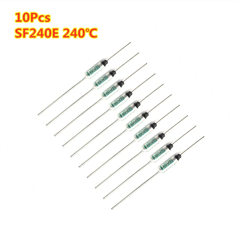 10 шт./лот 250 в А SF119E/SF240E Термопредохранитель термоотсечки 121 ℃/240 ℃