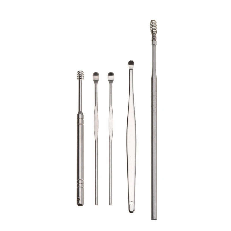 5 шт./компл. из нержавеющей стали для чистки ушей восковая кюретка удаления