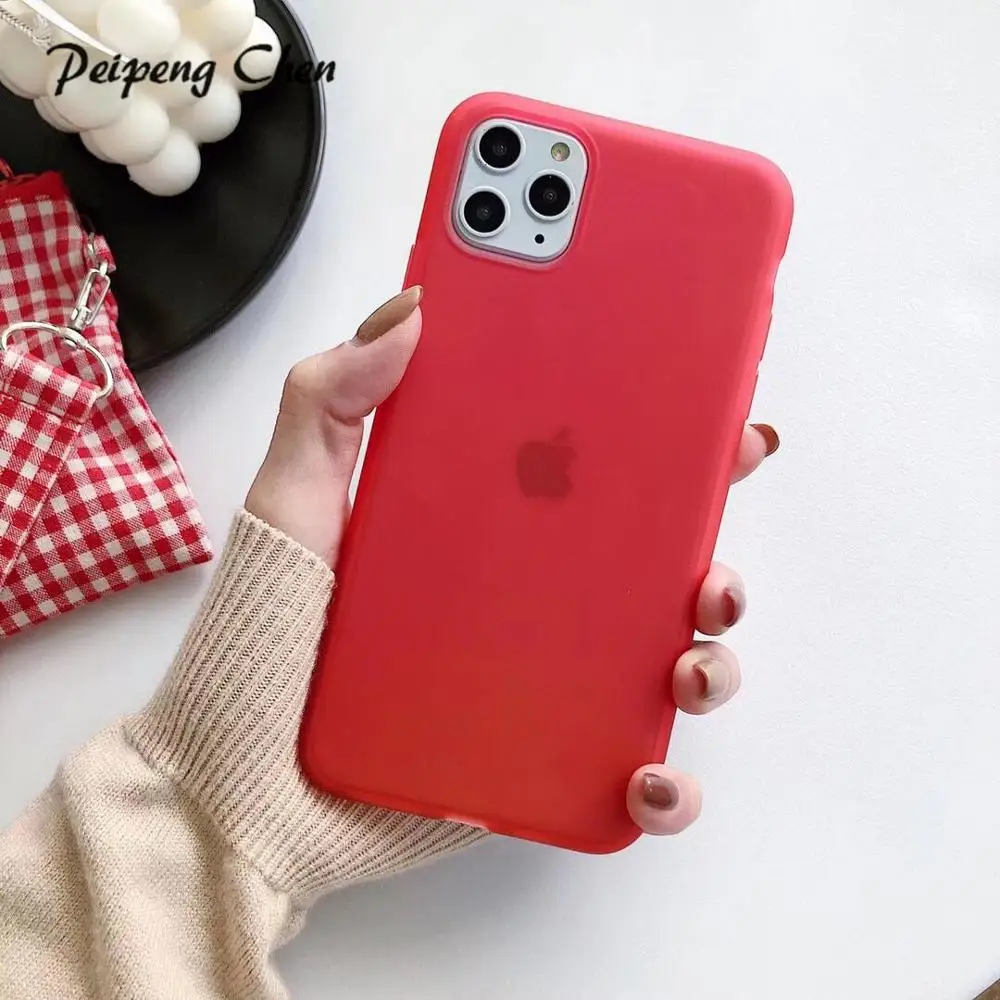 Простой деловой Прозрачный чехол для iPhone 8 7 6 S Plus 11 Pro Max X XS мягкий силиконовый из