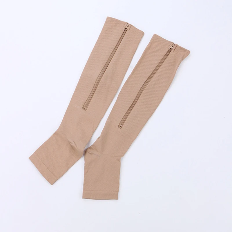 Мужские дышащие длинные компрессионные чулки из медного волокна