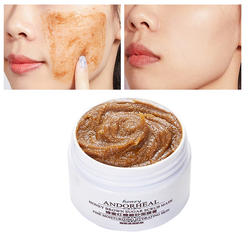 

Exfoliating Facial Mask Body Hands Scrub Honey Brown Sugar Nicotinamide Gentle Cleansing Dead Skin Moisturizing For Face Masks P