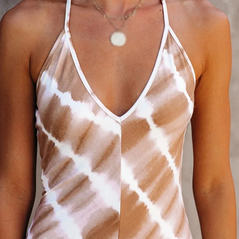 

Summer Sexy Slit Sling Dress V-Neck Tie-dye Suspender Dress Party Dress Dresses For Women Plus Size Dridesmaid Dress Vestidos