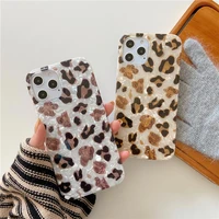 ls phone case for iphone 1112pro max 12mini 6 6s 7 8 plus xr xs max luxury leopard marble glitter soft tpu for iphone 11 pro max