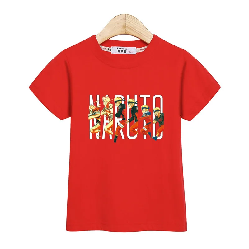 Kids anime tops boys Naruto t-shirt summer teen short sleeve shirt fashion tees boy t |