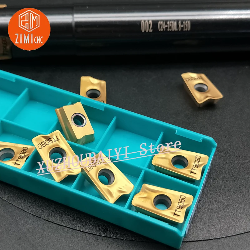 

10pcs APKT1705 PER-EM TT9080 carbide insert milling insert for CNC milling machine cutting tools for TE90AP 225-24-17-150L