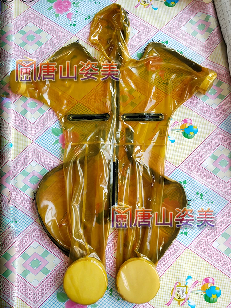 Мужской Прозрачный латексный костюм для собак нагрудный платок на молнии с