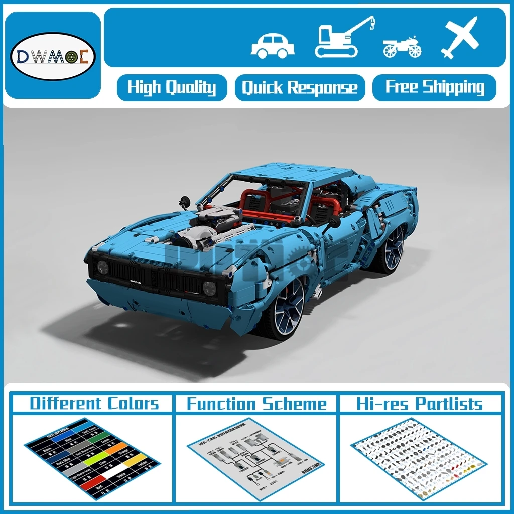 

Moc-75495 Camero ss68 super sports car can be assembled with car splicing building block technology