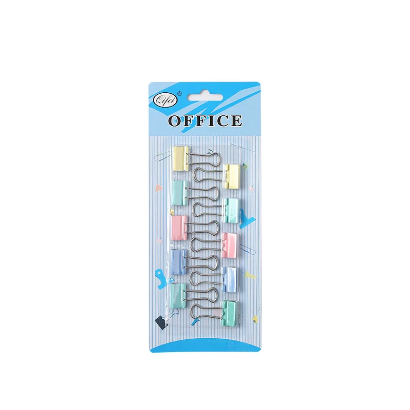 

10 pcs/lot Metal Paper Clips 19mm Colorful Candy Color Clip for Book Stationery School Office Supplies High Quality