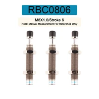 rbc0806 rbc series 6mm stroke pneumatic oil pressure shock absorber pneumatic hydraulic buffer cylinder shock absorber
