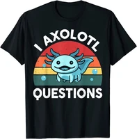i axolotl questions shirt kids funny cute axolotl t shirt short sleeve cotton polyester t shirts female camisetas verano mujer