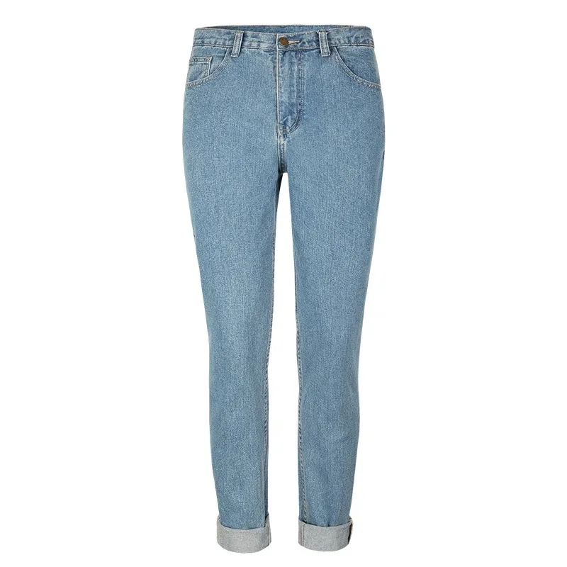 

Cotton Vintage High Waist Mom Jeans Women`s Blue Black Denim Pants Boyfriend Jean Femme For Women Jeans