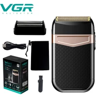 vgr electric shaver for men twin blade waterproof reciprocating cordless razor usb rechargeable shaving machine barber trimmer
