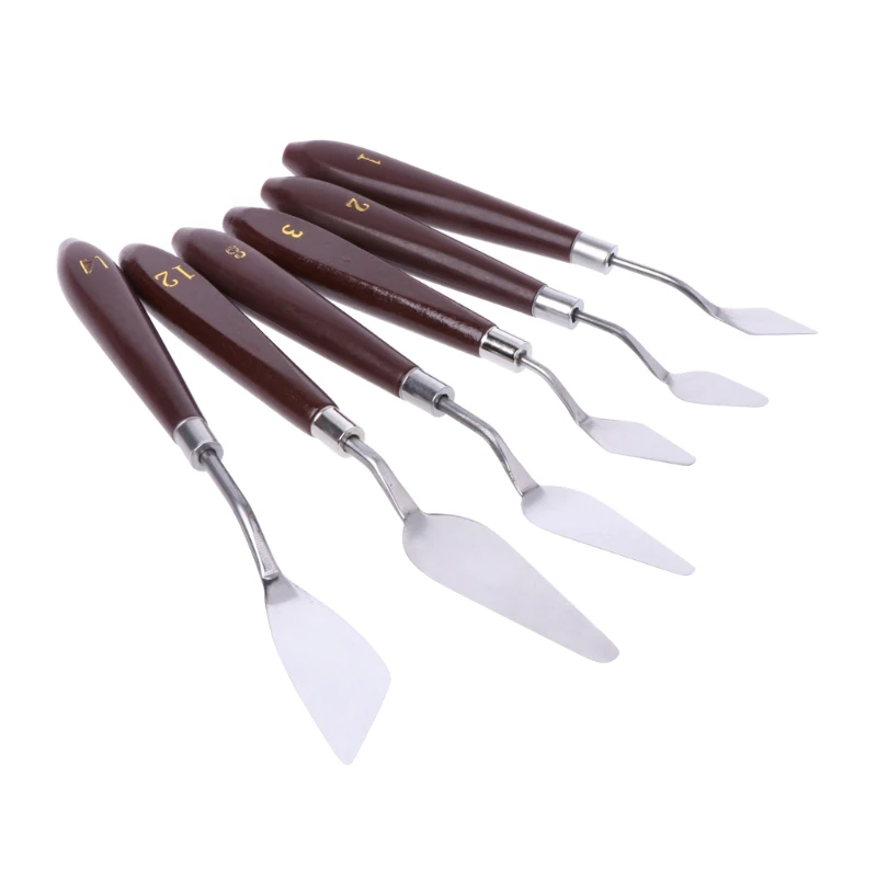 Художник Нержавеющая сталь палитра нож лопатка скребок для смешивание масла