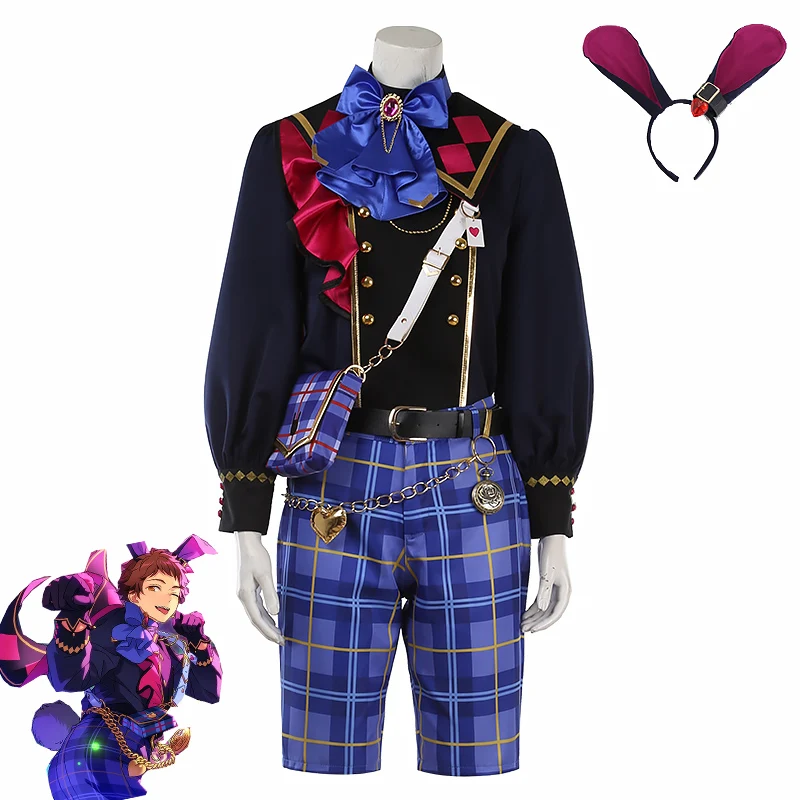 

Game Ensemble Stars Rabits Nito Nazuna Shino Hajime Tenma Mitsuru Cosplay Costume Halloween Carnival Uniforms Suit Custom Made