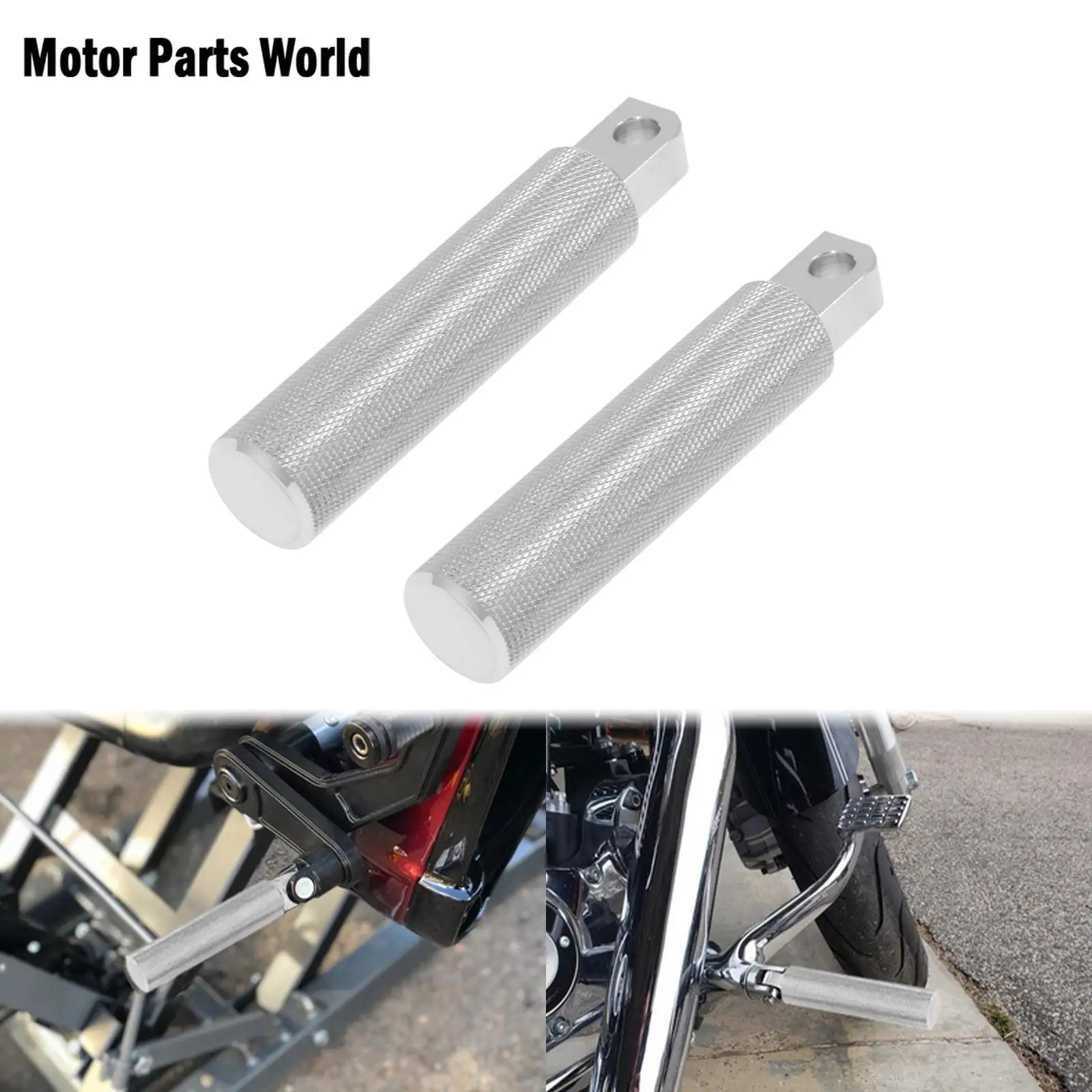 

Мотоциклетные Задние подножки, хромированные педали для Harley Touring Electra Glide Dyna Sportster XL883 XL1200