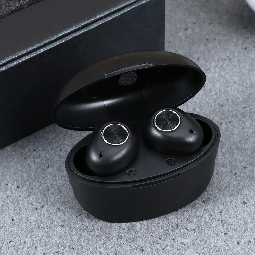 

S9 Wireless 5.0 Headphones Wireless In-Ear Headphones Outdoor Portable Earphones with Charging Dock (Black)