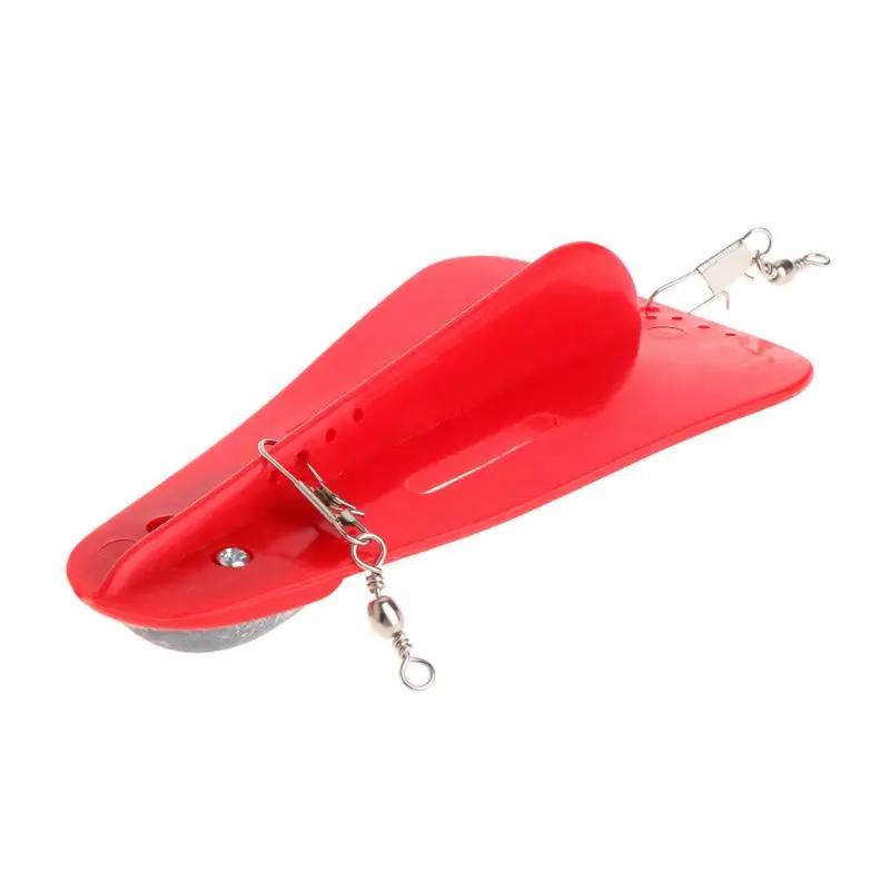 

Diving Board Fishing Trolling Adjustable Artificial Bait Diver Plate Lead Swivel H053