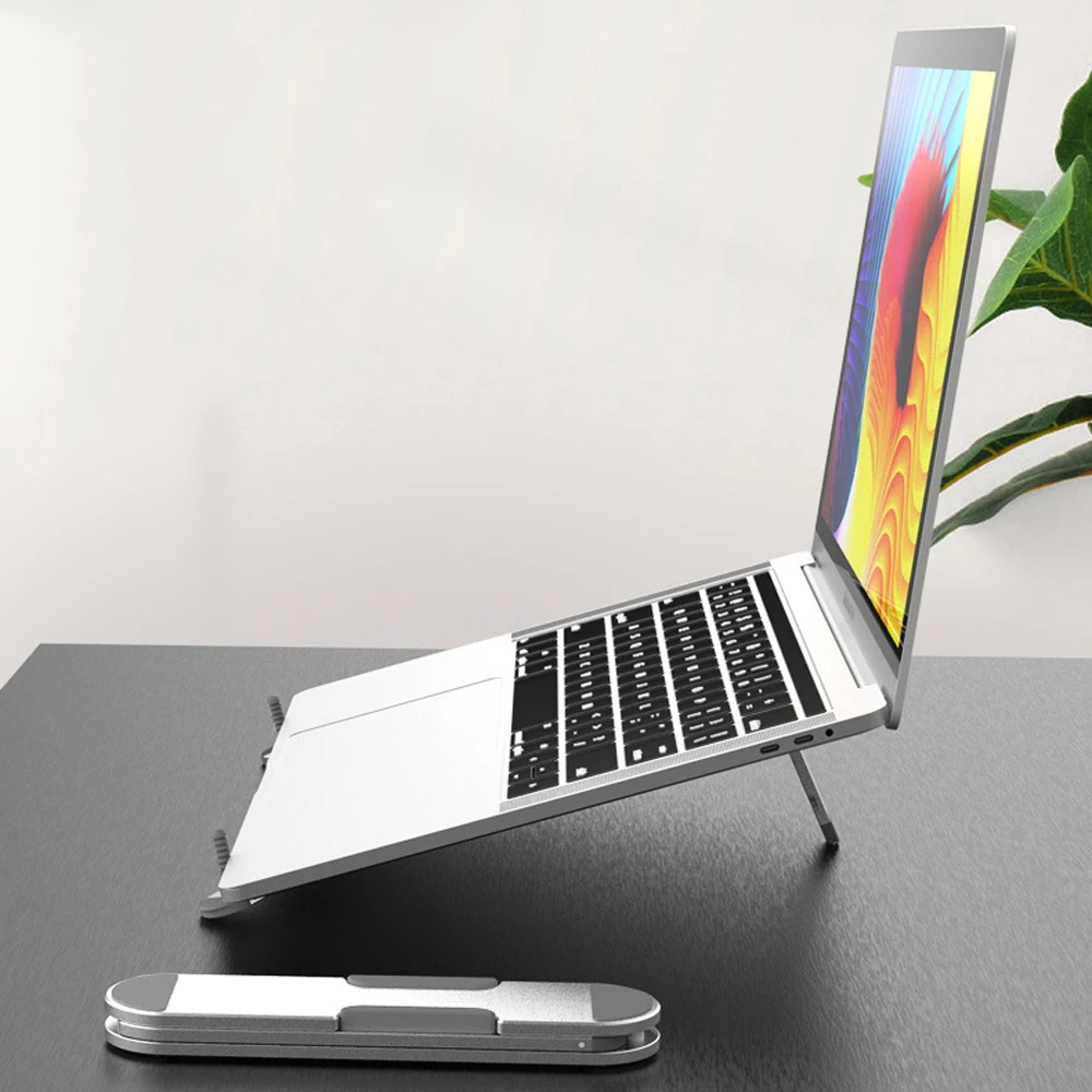 

Xnyocn Laptop Stand Holder for MacBook Notebook Foldable AdjustableAluminium Alloy Laptop Stand Bracket Holder For iPad Pro 12.9