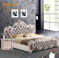 high quality bed fashion european french carved bedside 1 8 m bed 7078