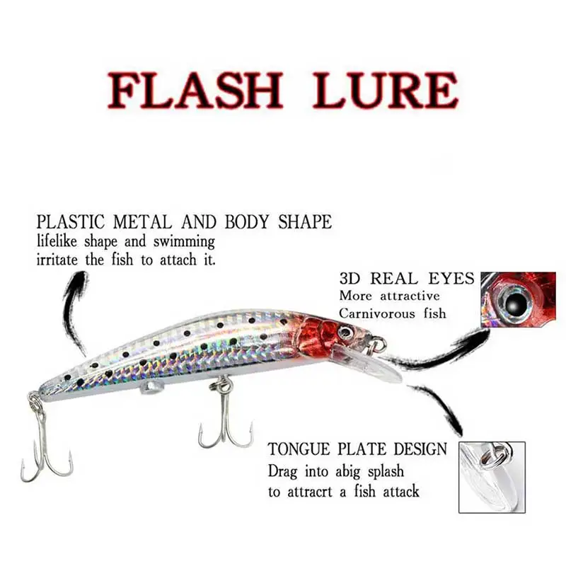 Электронная искусственная приманка с зарядкой от USB Вибрирующая тройным крючком