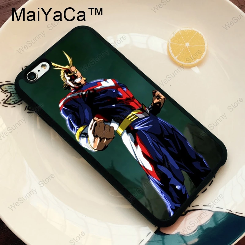 Чехол MaiYaCa Boku no Hero Academy All Might из ТПУ для iPhone 11 Pro MAX X XR XS MAX 6 6s 7 8 Plus 5S задняя крышка